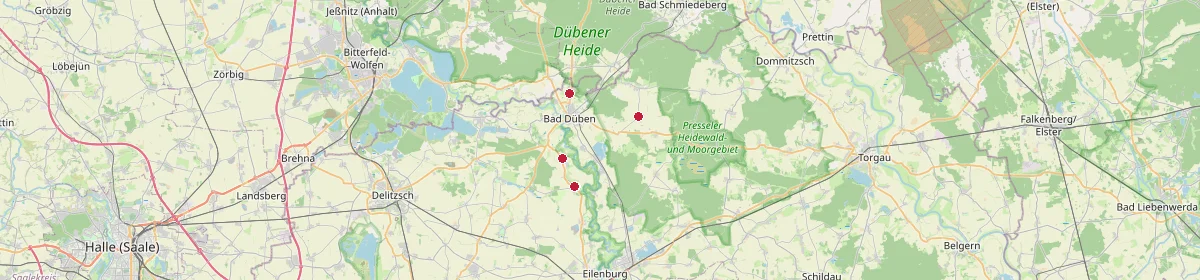 Karte: Unterrichtsstandorte — Laußig