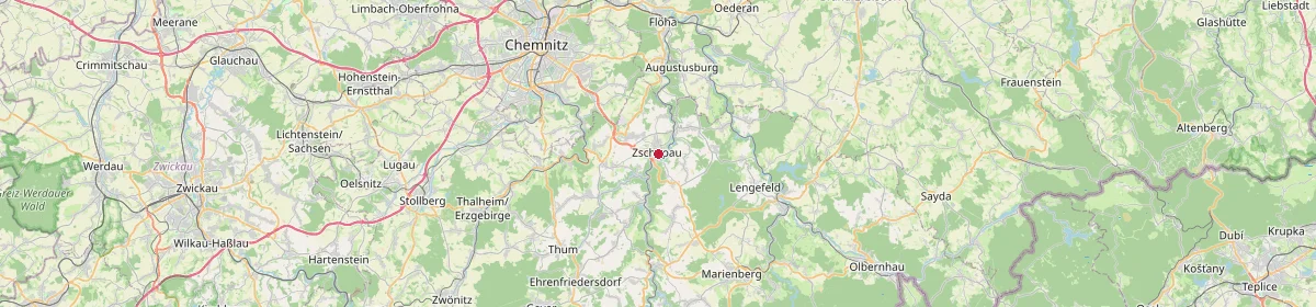Karte: Unterrichtsstandorte — Gornau