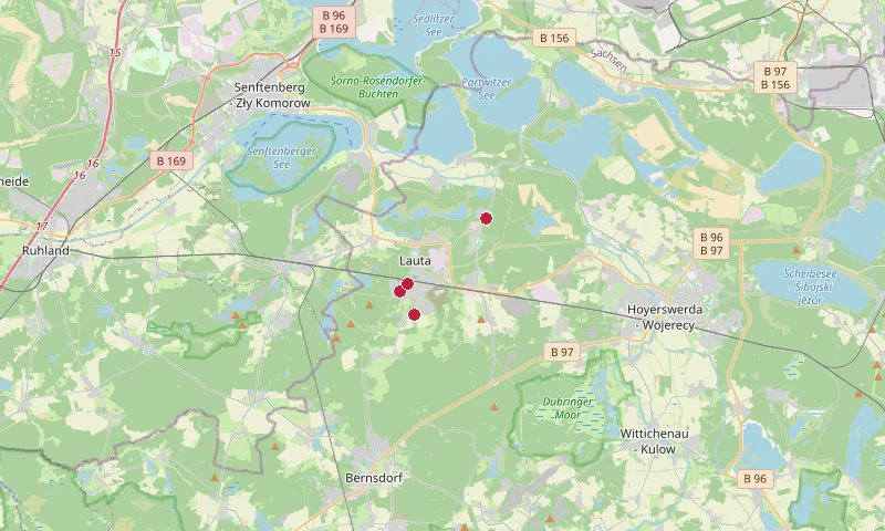 Karte: Unterrichtsstandorte in Lauta