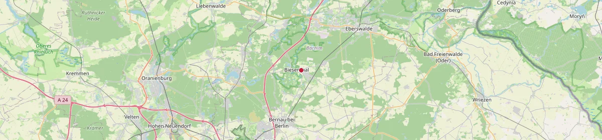 Karte: Unterrichtsstandorte — Biesenthal
