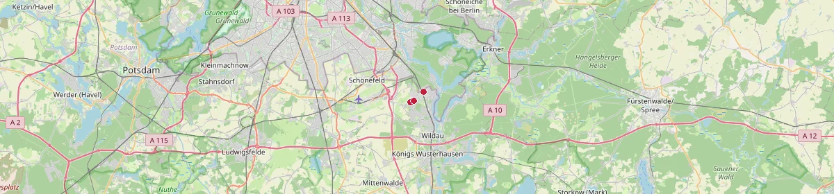 Karte: Unterrichtsstandorte — Eichwalde
