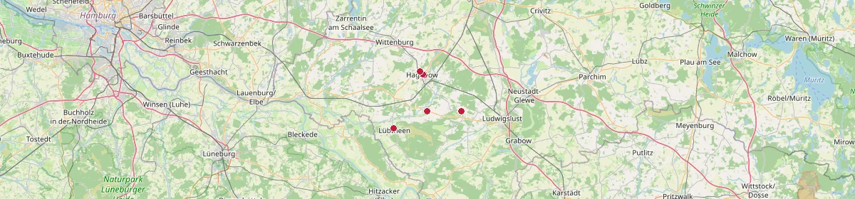 Karte: Unterrichtsstandorte — Alt Zachun