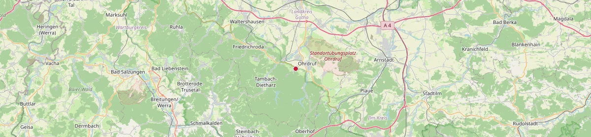 Karte: Unterrichtsstandorte — Luisenthal