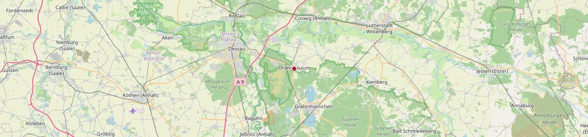 Karte: Unterrichtsstandorte — Oranienbaum-Wörlitz