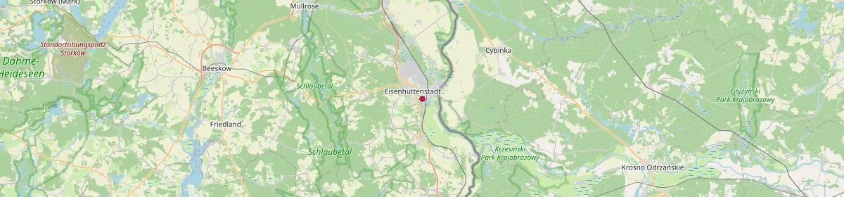 Karte: Unterrichtsstandorte — Schlaubetal