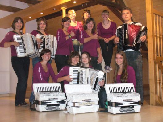 Einige Happy Harmonics bei der letzten CD-Aufnahme