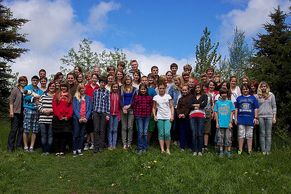 Unser Orchester "Akkordeonteufel" im Trainingslager Hormersdorf
