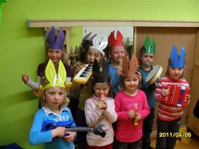 Das ist die Hasenband Gruppe 2 aus den Kindergärten Veilsdorf und Kloster Veilsdorf.